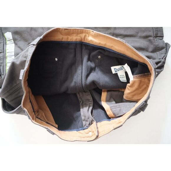 Duluth Men's Sz 42x32 Magnet Gray Fire Hose Fleece-Lined Relaxed Fit Pants - Picture 3 of 12